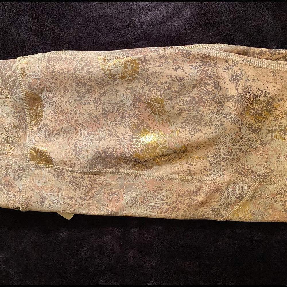 NEW Super Beautiful Luxury pink gold active yoga pants - Picture 8 of 10